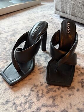 Senso Sofie III Leather Black Mules NEW Size 7